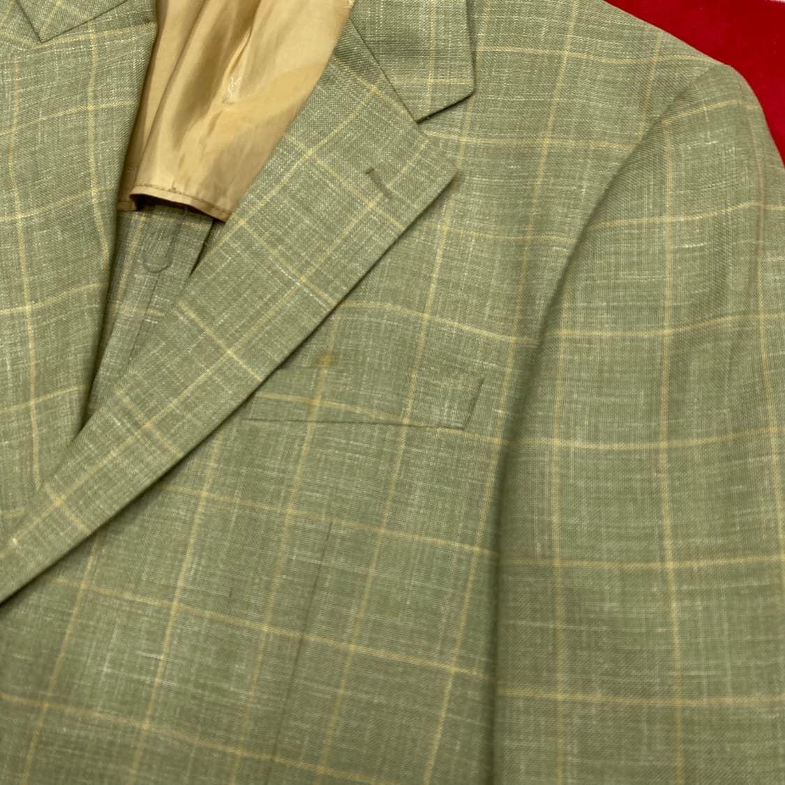 YSL 체크 블레이져 실측 105 상품이미지3