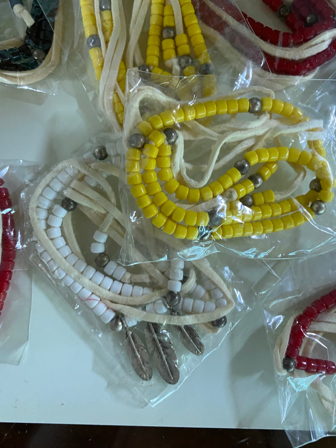 알록달록 비즈목걸이 9개 일괄 미사용 상품이미지7