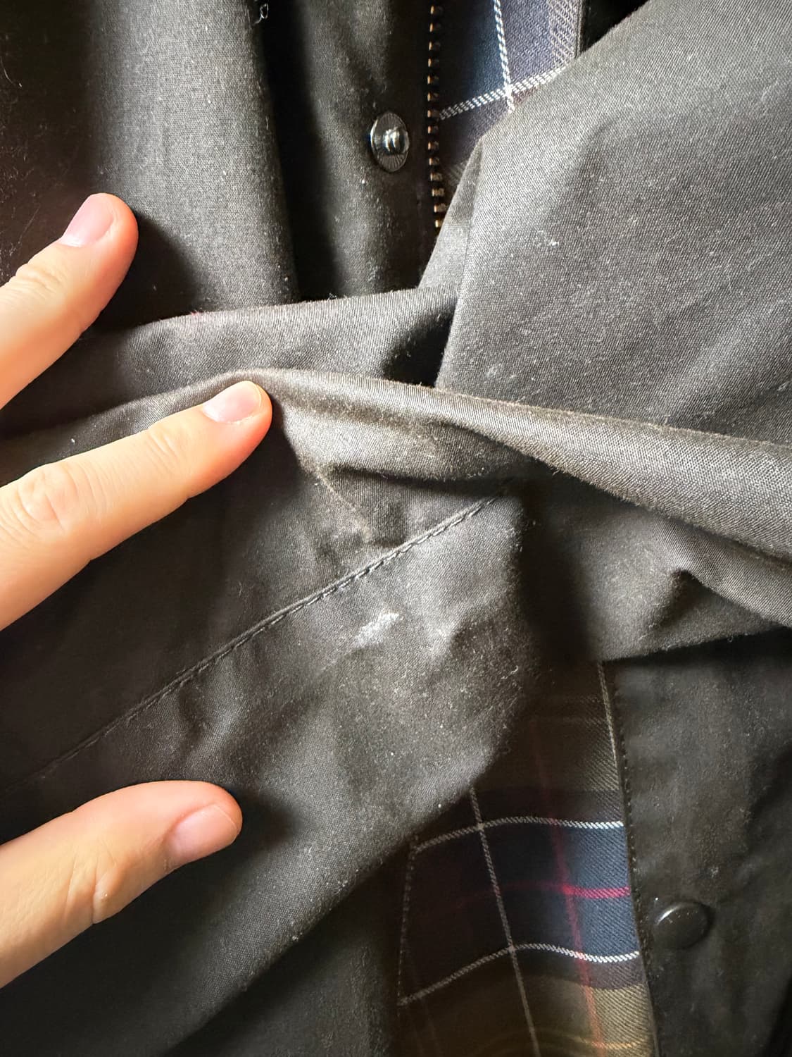 바버 뷰포트 올리브 왁스 자켓 40 상품이미지3