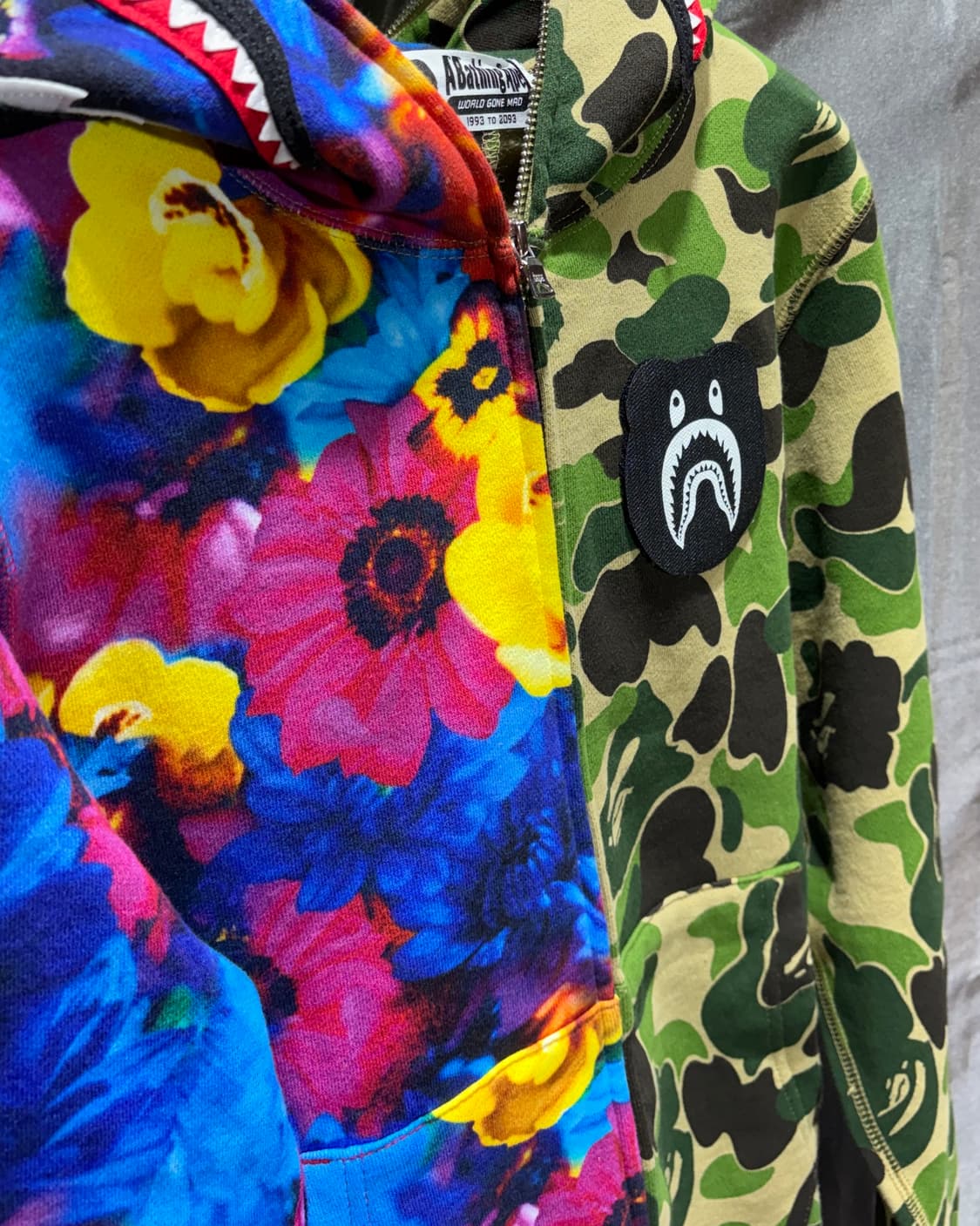 S BAPE x Mika Ninagawa 샤크 카모플라워 패턴 리미티드  상품이미지6