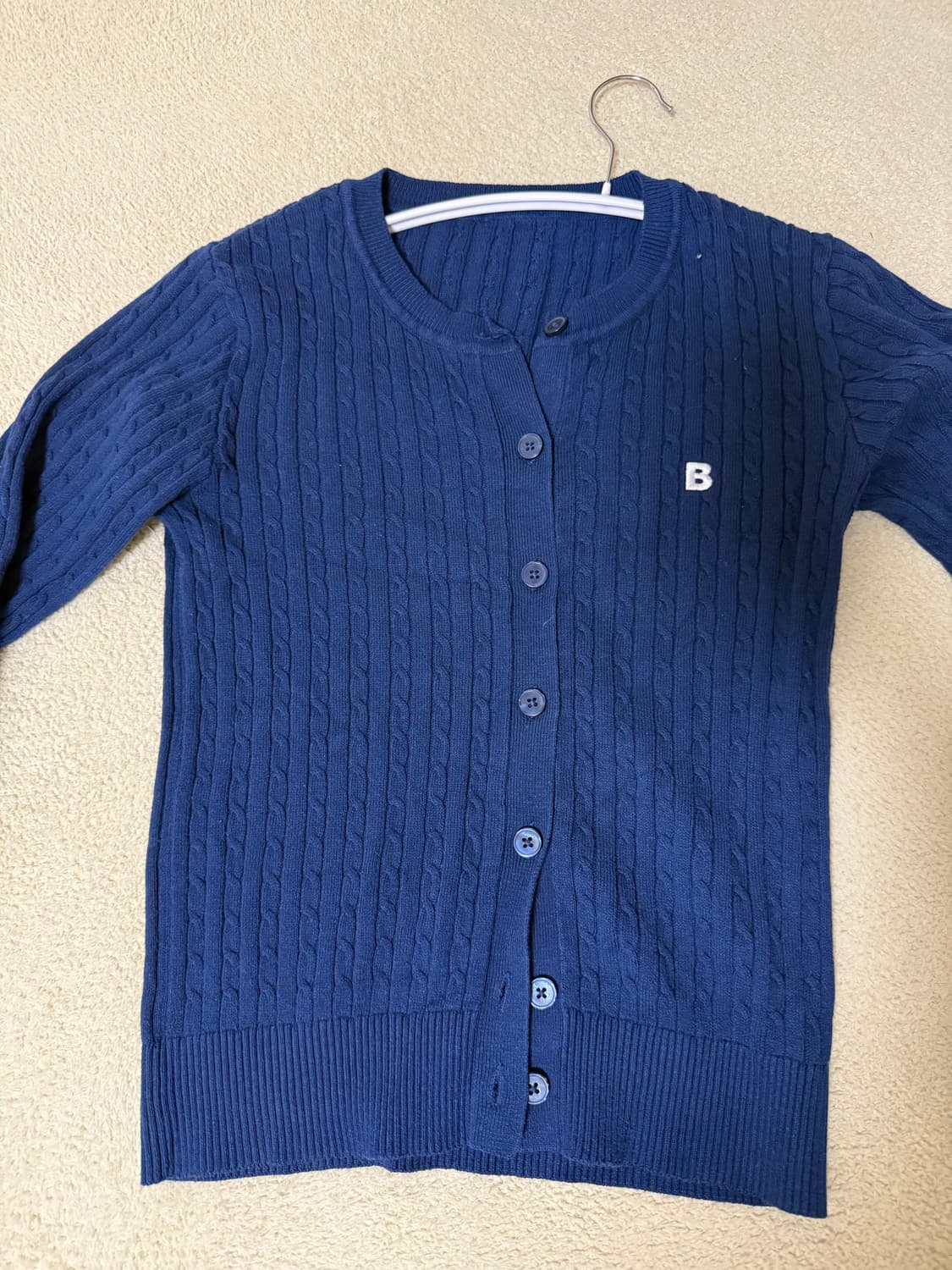 네이비 케이블 가디건  상품이미지1