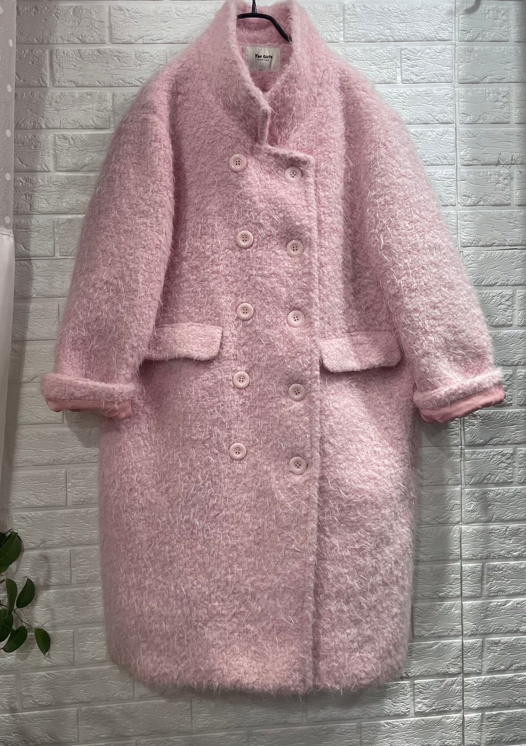 핑크퍼코트 뽀글이코트 퍼자켓 롱코트 털코트:) 하객룩데이트룩 상품이미지3