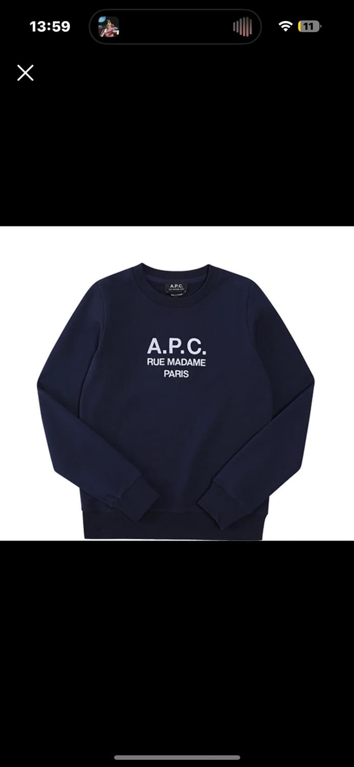 아페쎄 맨투맨 s 상품이미지1