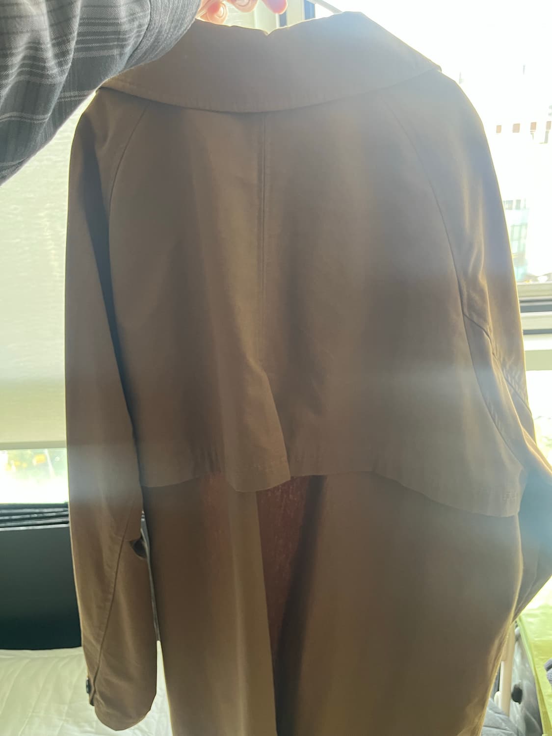 자라 코튼 레인코트 브라운 L 상품이미지2