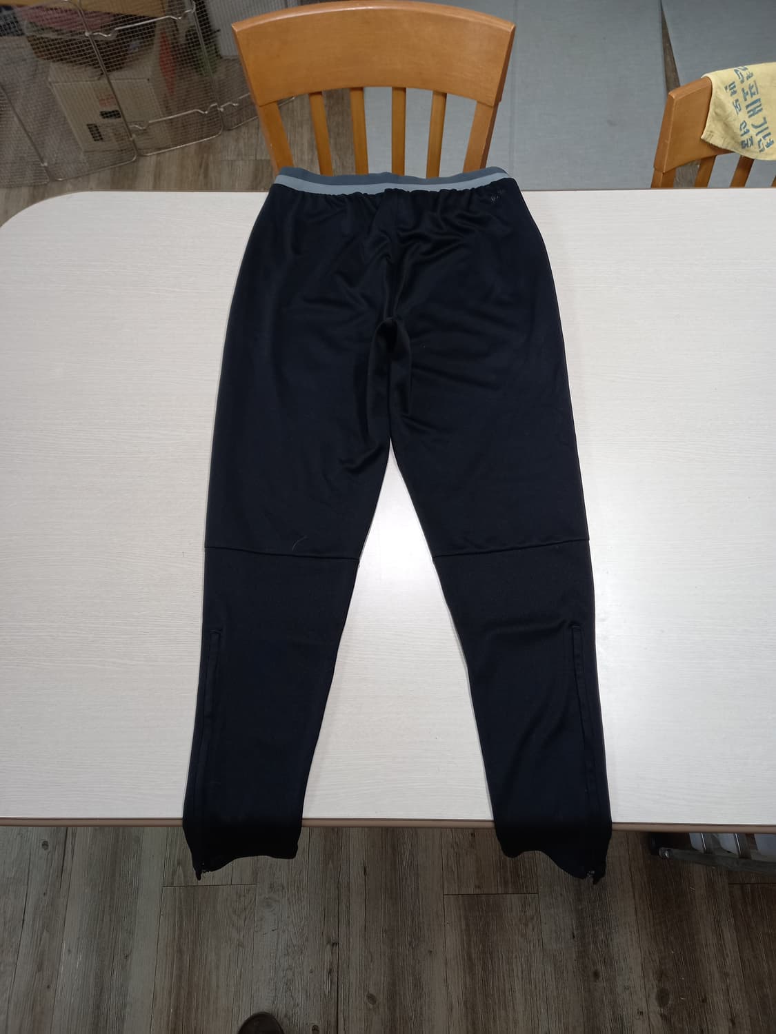 32 adidas Climalite 밴딩 스판 조거팬츠 블랙 32-360 상품이미지2