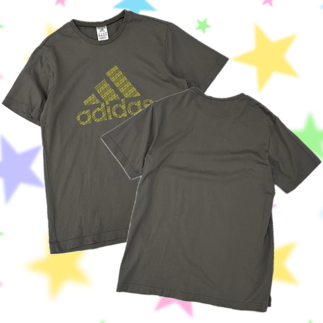 ⭐️재팬 아디다스 빅로고 애쉬 그레이 반팔티셔츠 ⭐️일본 빈티지 스포티 상품이미지1