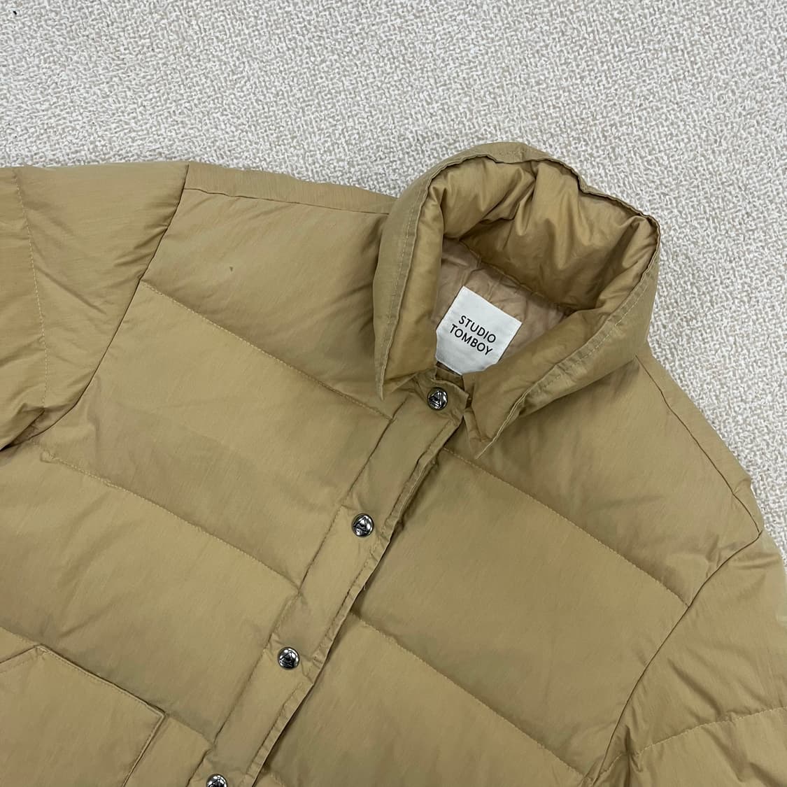 [F] 스튜디오톰보이 오버핏 푸퍼 덕다운 패딩 자켓 3977 상품이미지4