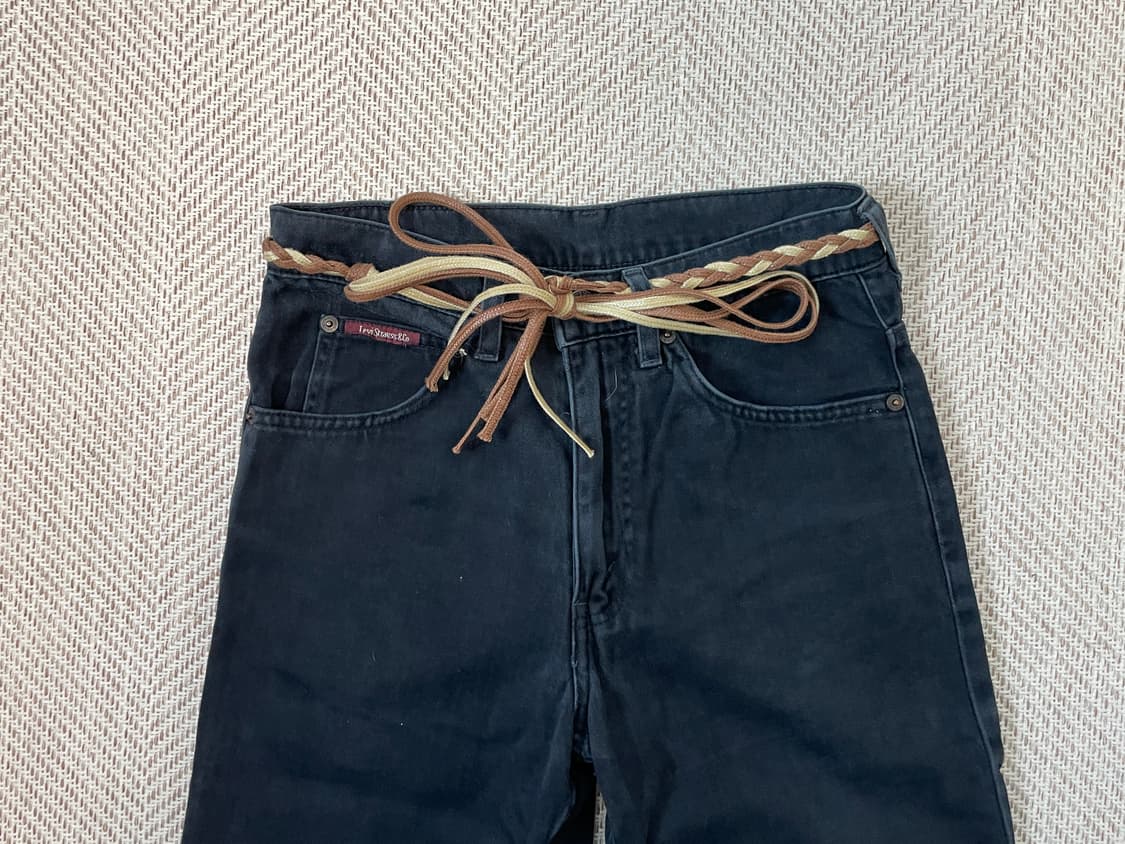 빈티지 프린지 웨스턴 웨빙 벨트  J03880 상품이미지1