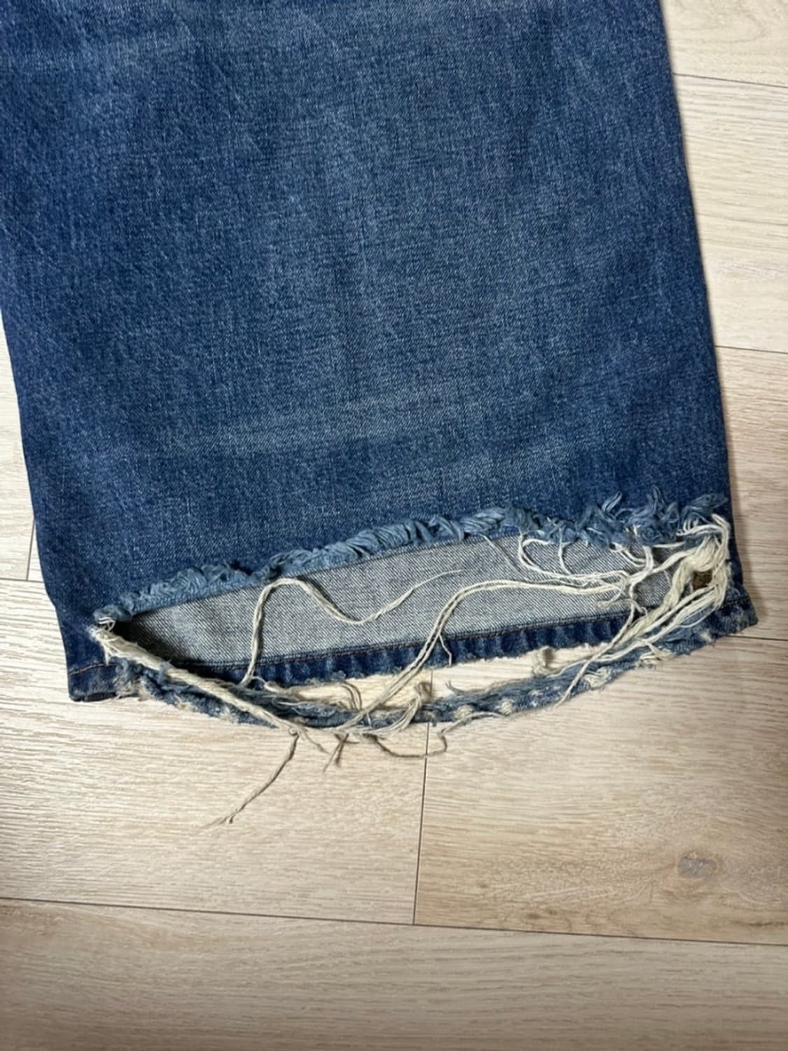 [M] 발렌시아가 로우크로치 데님 진 중청 상품이미지7