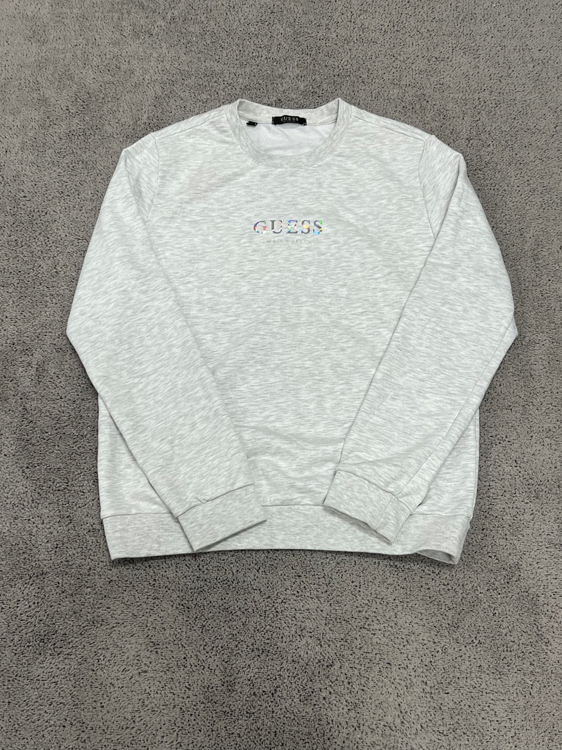 (L) 게스 로고 프린팅 맨투맨 상품이미지1