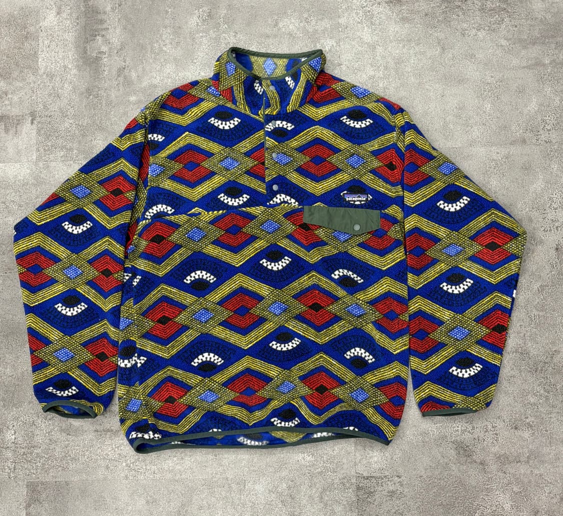 10s 파타고니아 패턴 플리스 스냅티 풀오버 상품이미지1