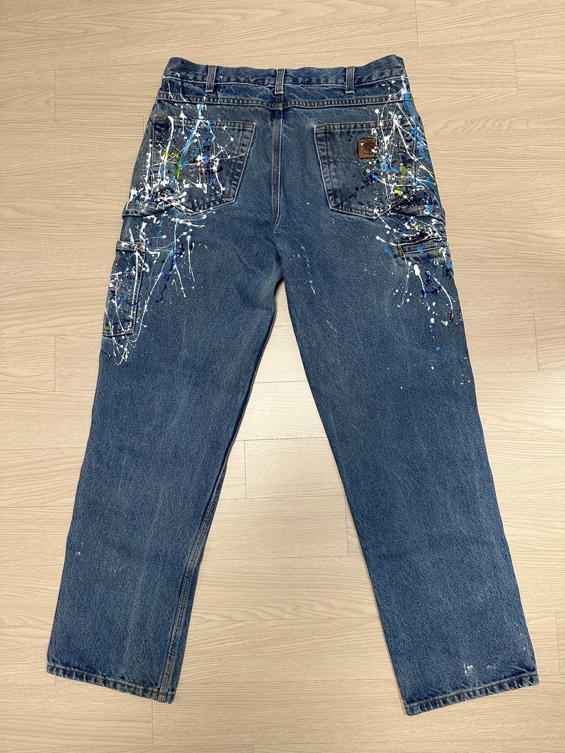 칼하트 페인팅 청바지 33x32 상품이미지2