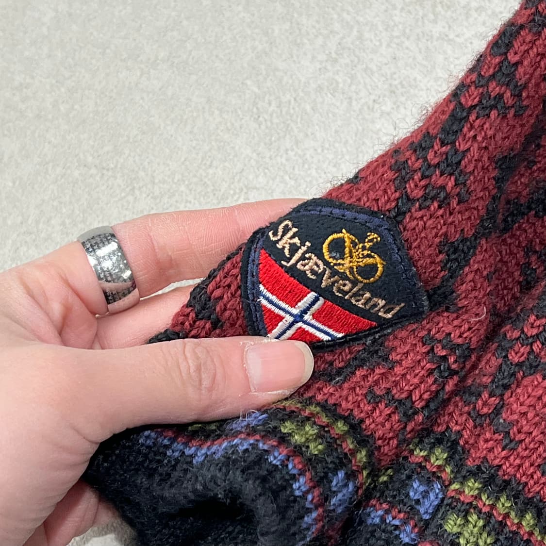 노르웨이 패턴 헨리넥 니트 s08857 상품이미지5