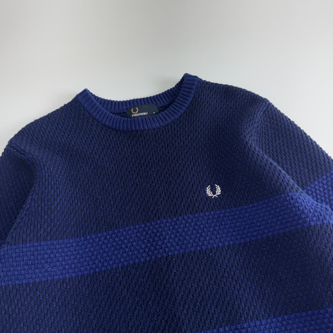 Fredferry 프레드페리 블루 네이비 니트  상품이미지4
