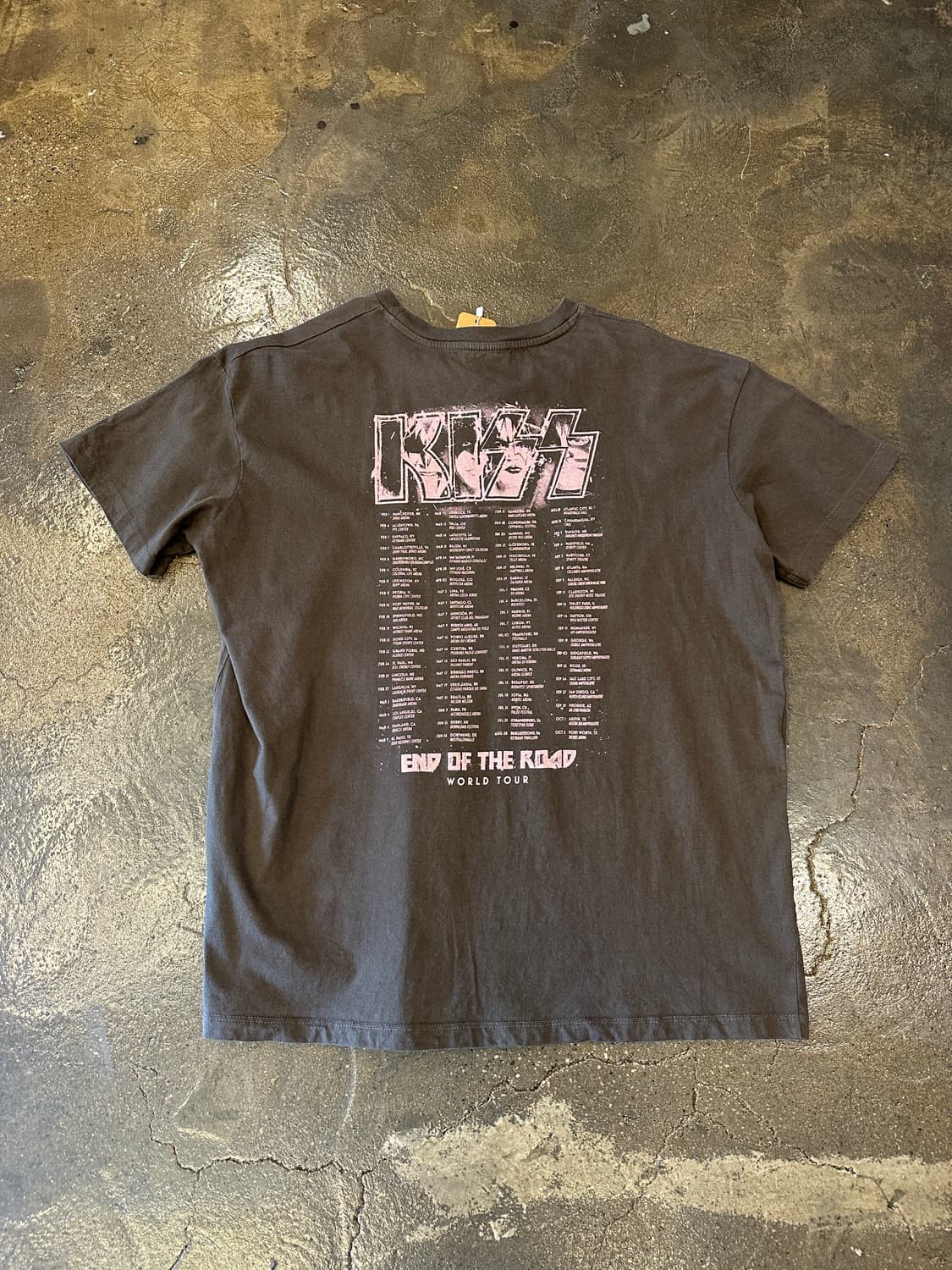 Kiss World Tour Band T 밴드티 L 상품이미지2