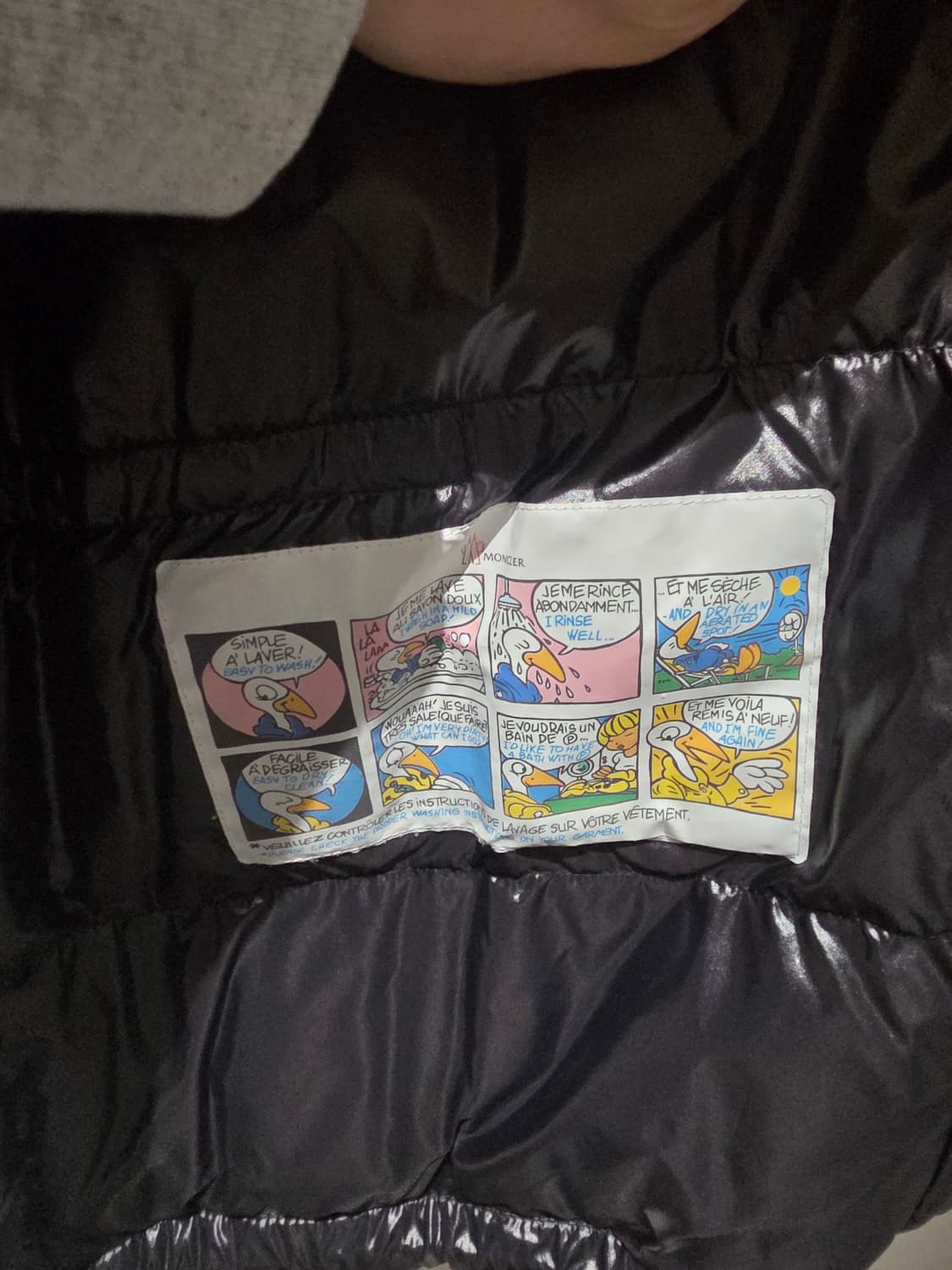 몽클레어 남성 체크 패딩 점퍼/ 3 상품이미지3