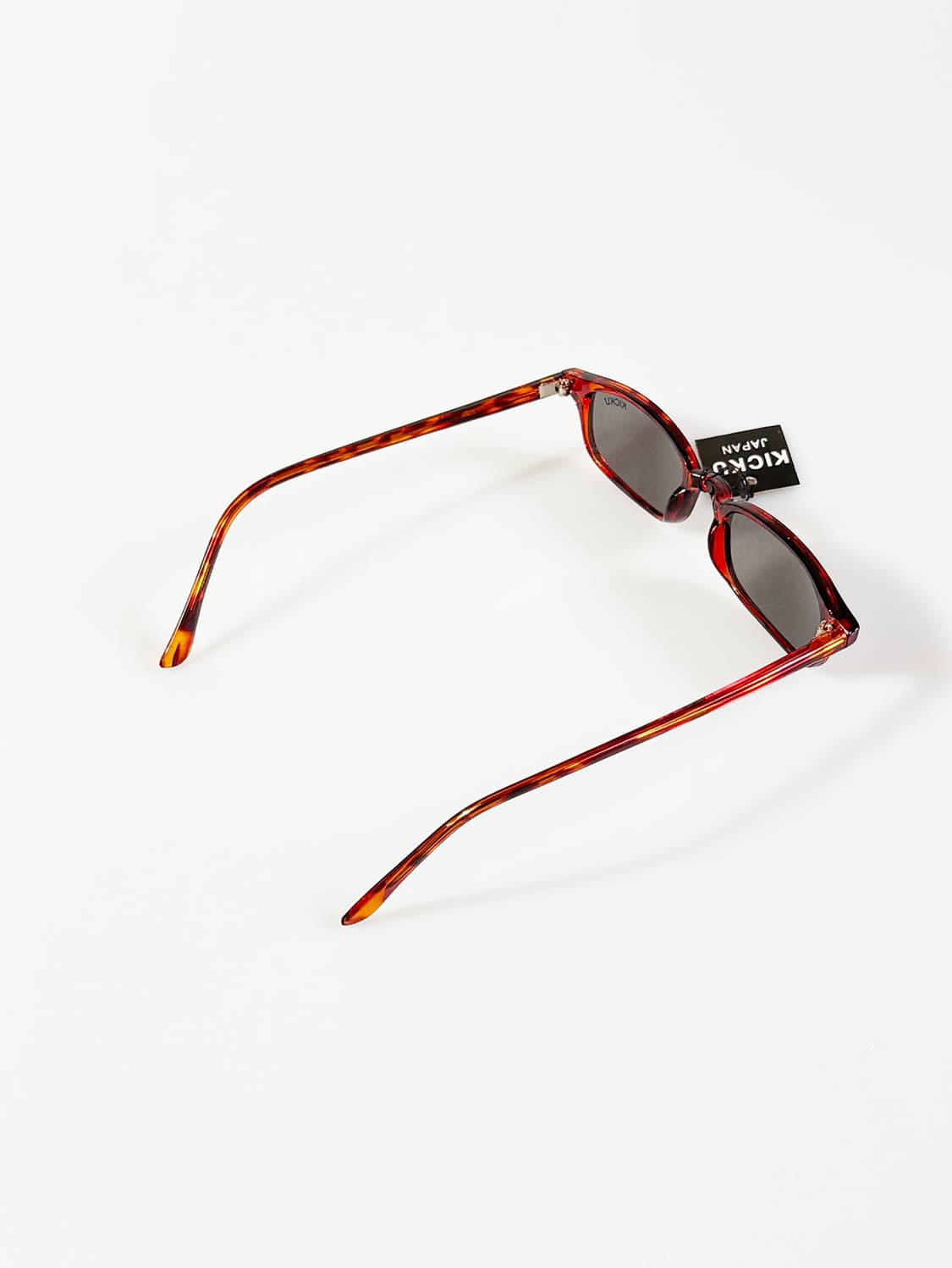 90s KICKU JAPAN 레오파드 스퀘어 뿔테 빈티지 선글라스 상품이미지4