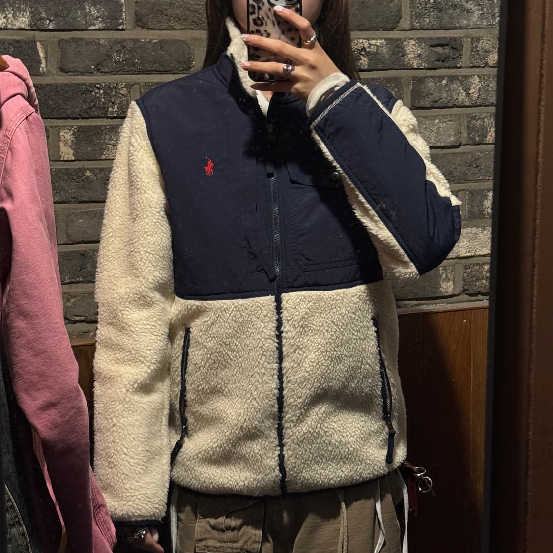 S) 폴로 랄프로렌 데날리 플리스 후리스 집업 자켓 신형 큐알탭 상품이미지9