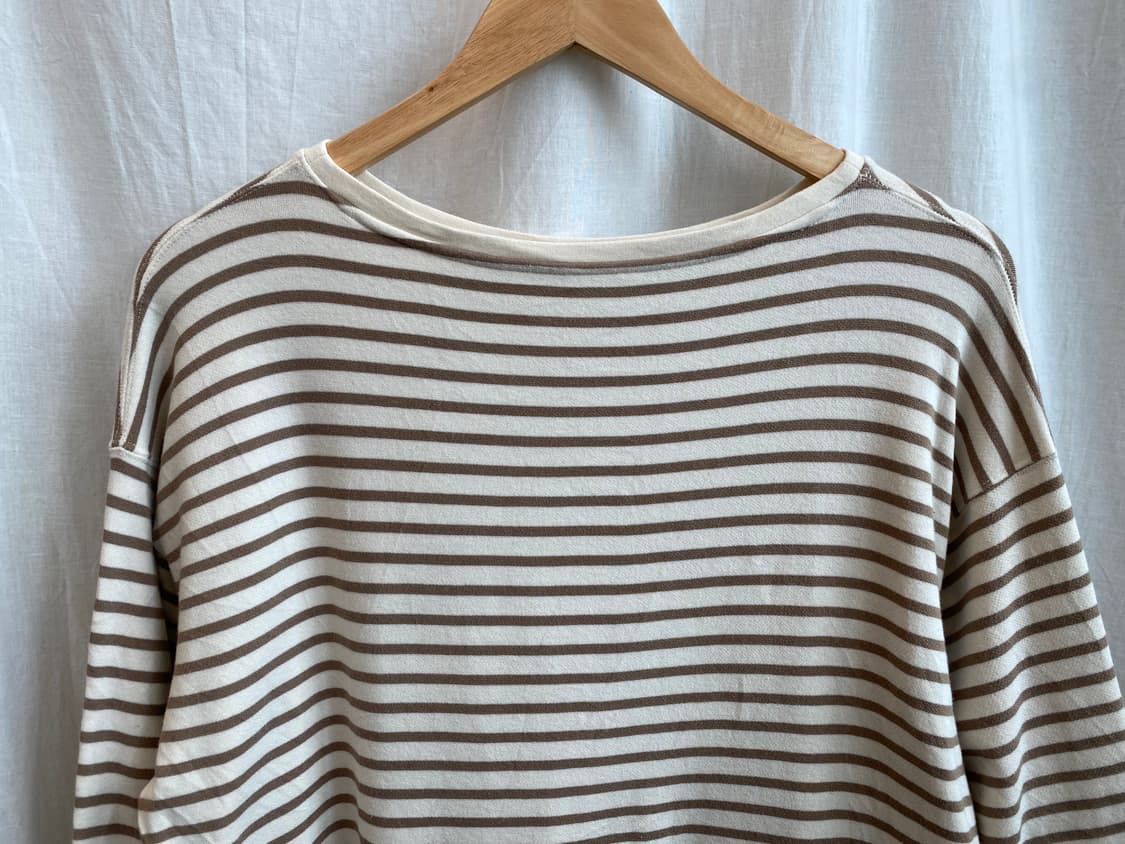 UNIQLO 스트라이프 7부 롱탑(L) 상품이미지4