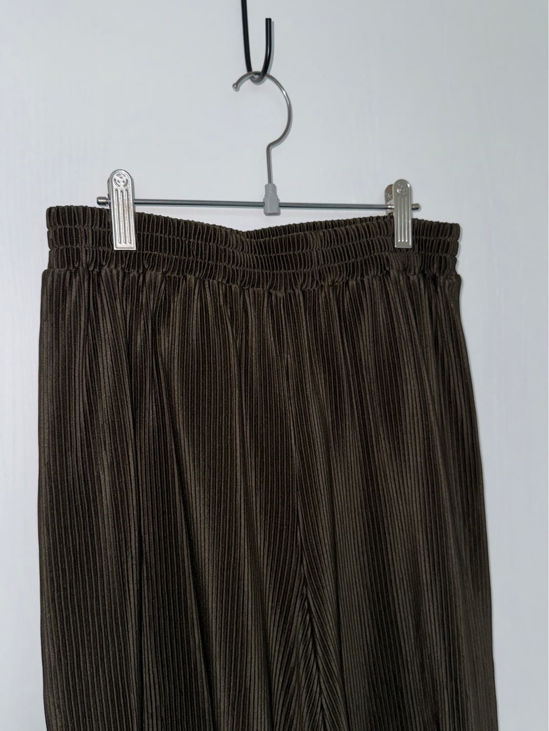 Brown Pleated Wide Pants 상품이미지2