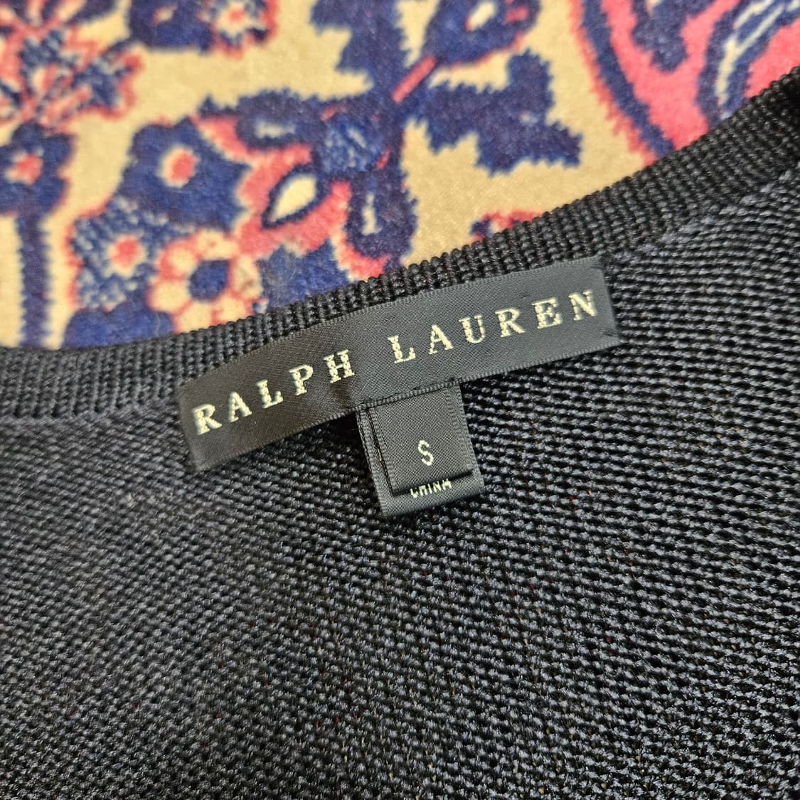 랄프로렌 블랙라벨 Silk 100% 베이직 가디건 자켓 S size 상품이미지5