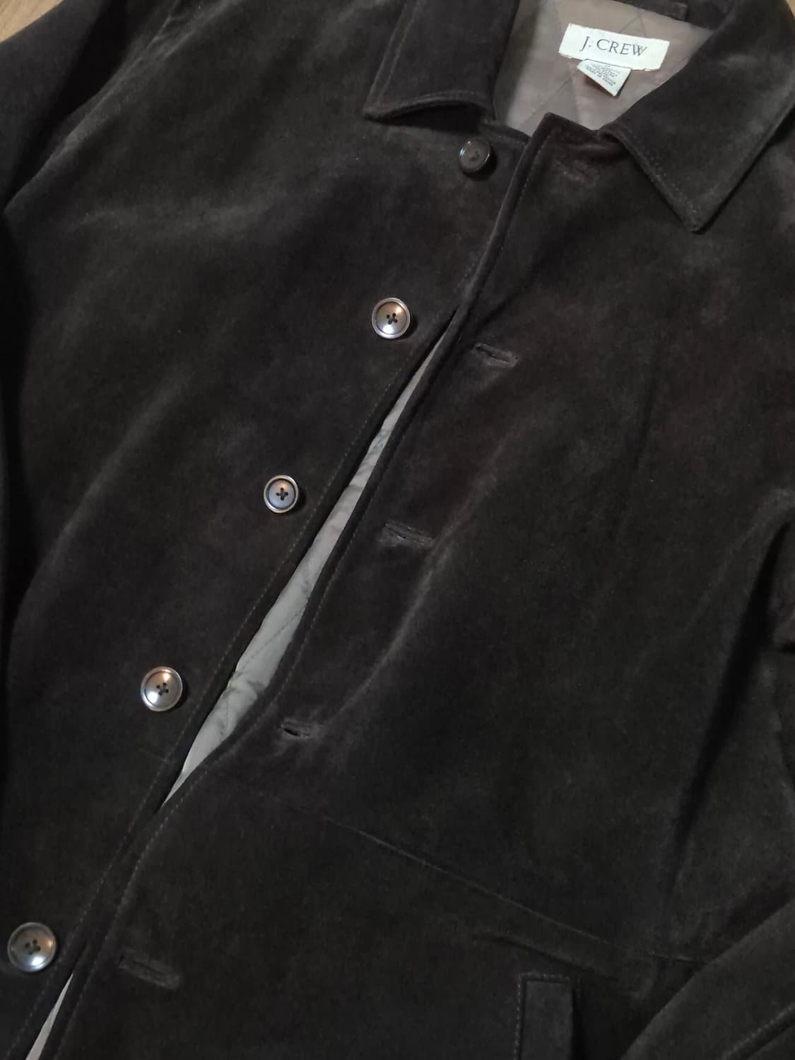 00s 제이크루 헤비 스웨이드 카코트 다크브라운 M 상품이미지3