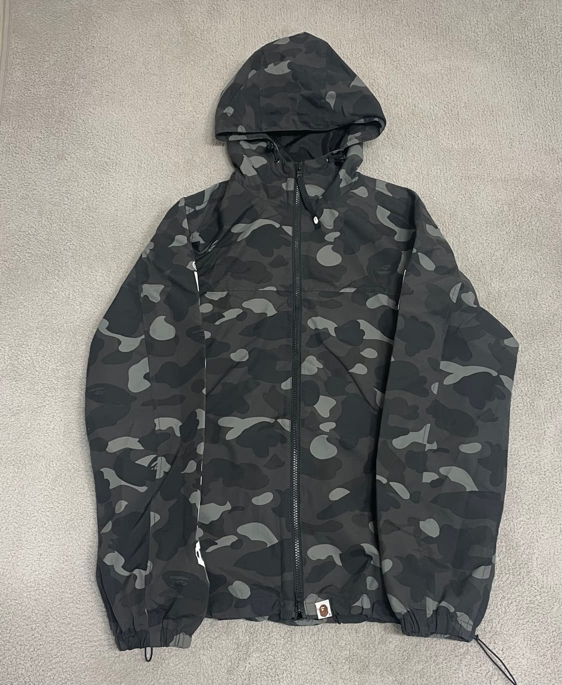 M) 베이프 블랙 카모 흑계 바람막이 윈드브레이커 자켓 상품이미지2