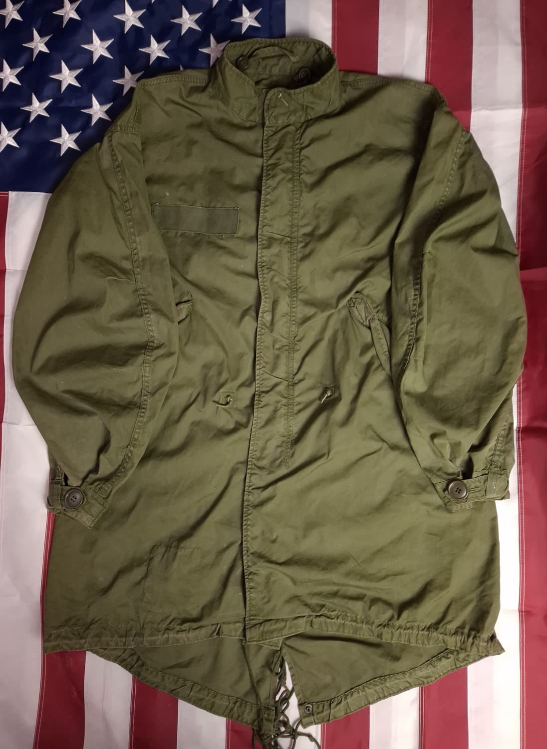 오리지날 미군 M-65 개파카 후드 양털 엑스스몰 사이즈 풀셋트 상품이미지2