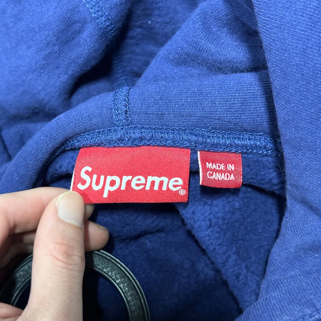 슈프림 21fw 박스 로고 후디 워시드 네이비 상품이미지6