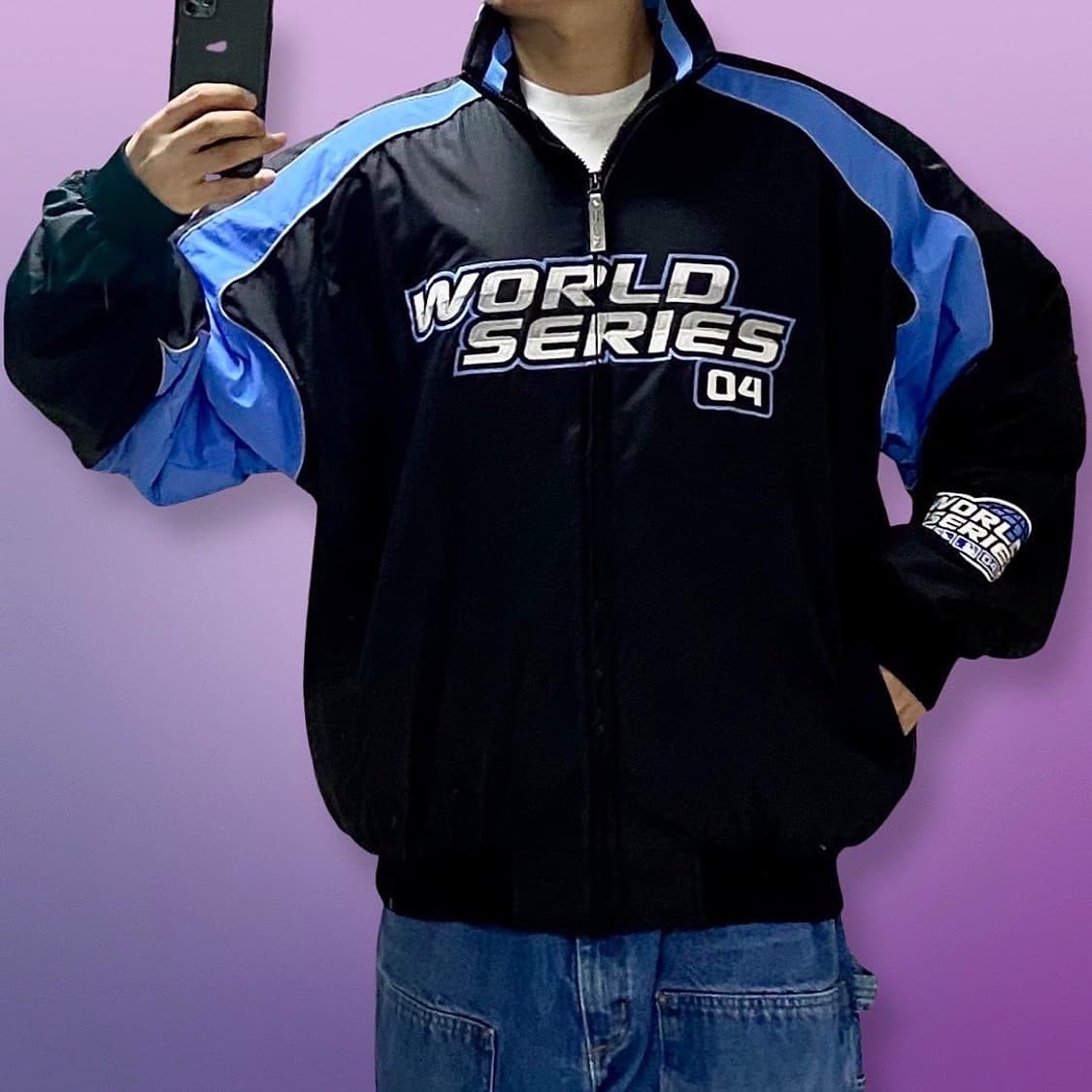 대장급 새상품급 마제스틱 월드시리즈 기념 한정판자켓 상품이미지1