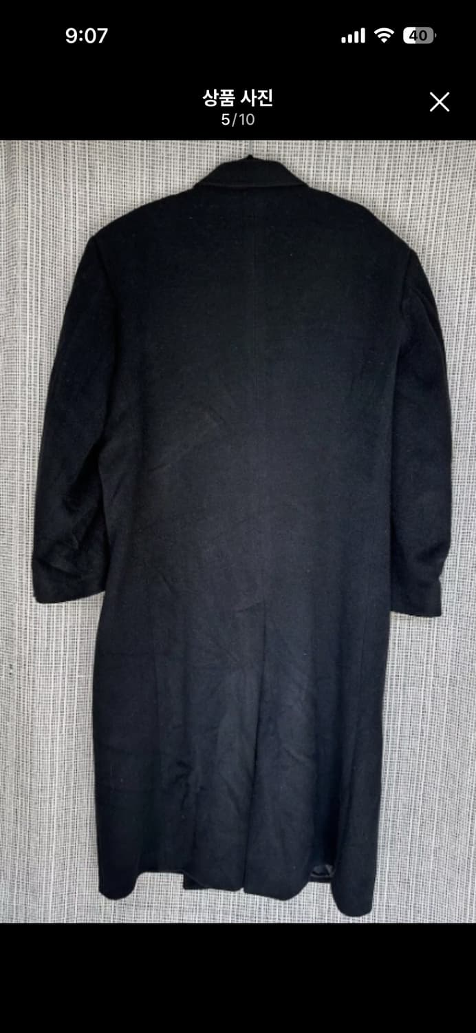 캐시미어 코트 블랙 100프로(추가 결제창) 상품이미지4