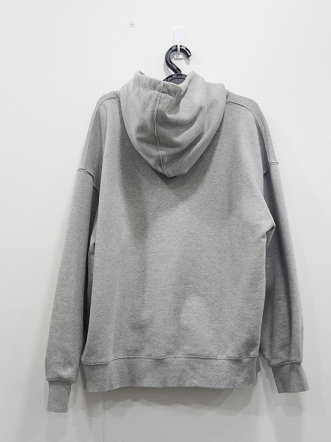 [M] 플루크 슬램로고 어센틱 회색 후드티 남녀공용 M사이즈 상품이미지4