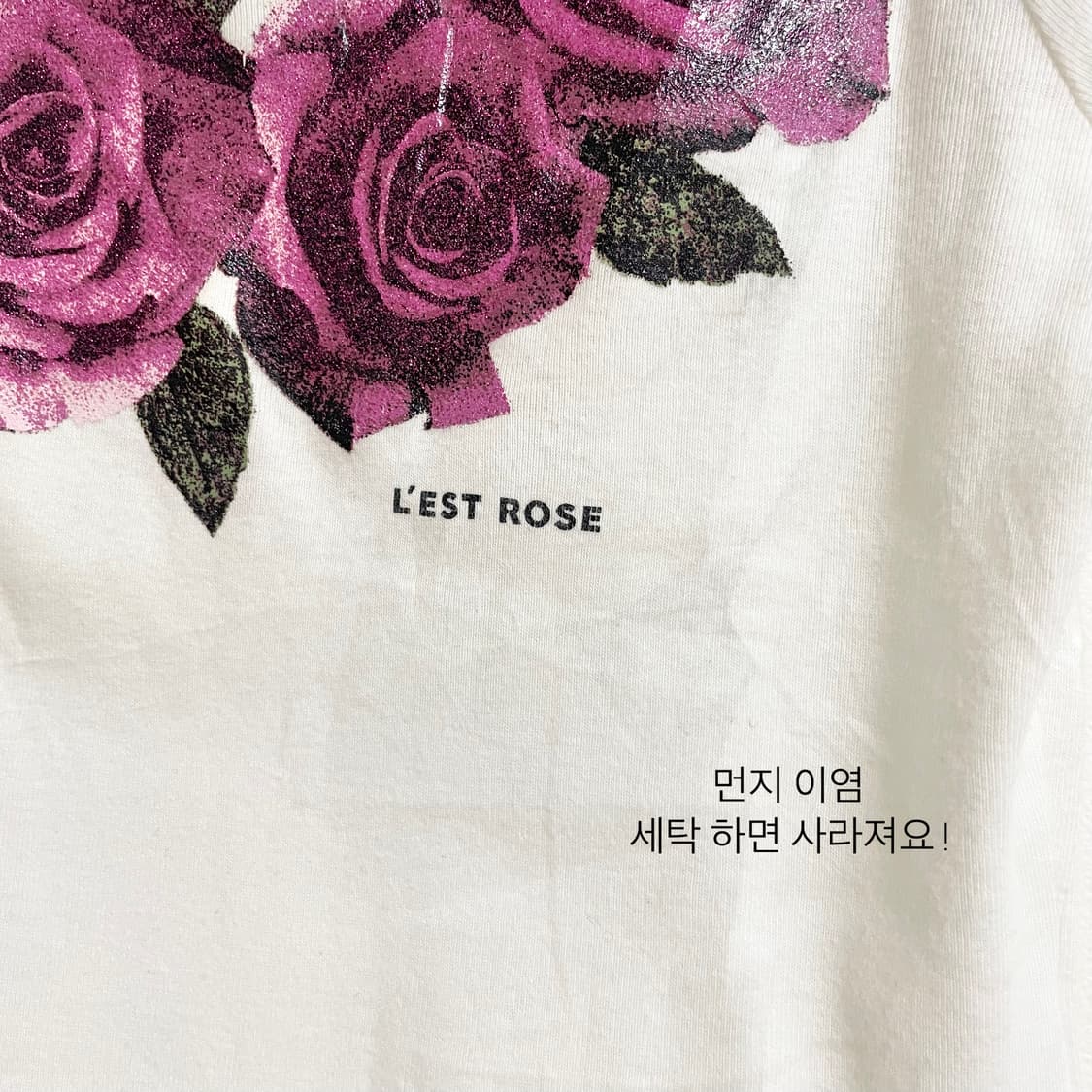 Lest rose 레스트로즈 프릴 로즈반팔 히메갸루 갸루 러블리 로걀탑 상품이미지6