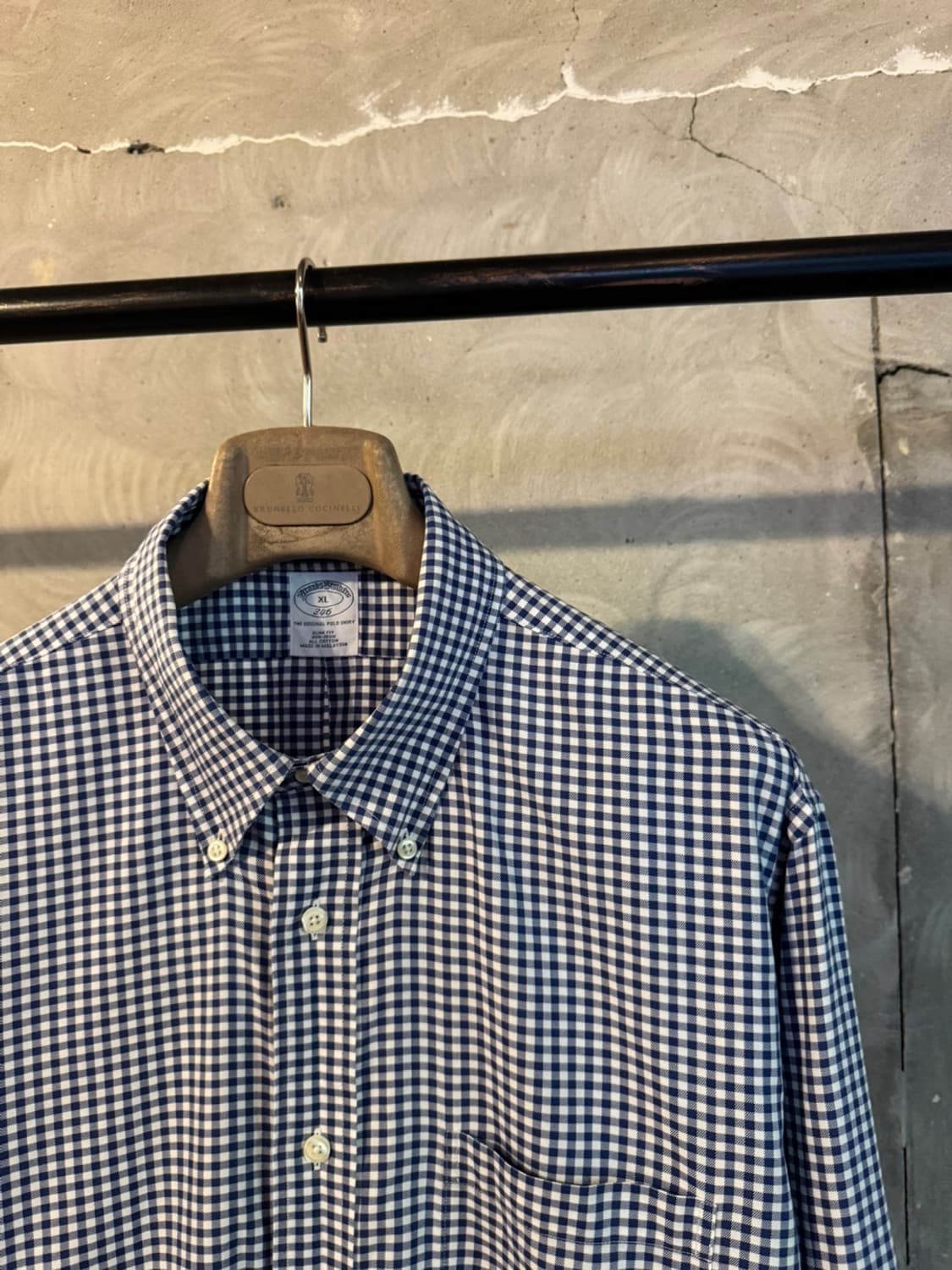 브룩스 브라더스 깅엄 버튼다운 셔츠 105 상품이미지4