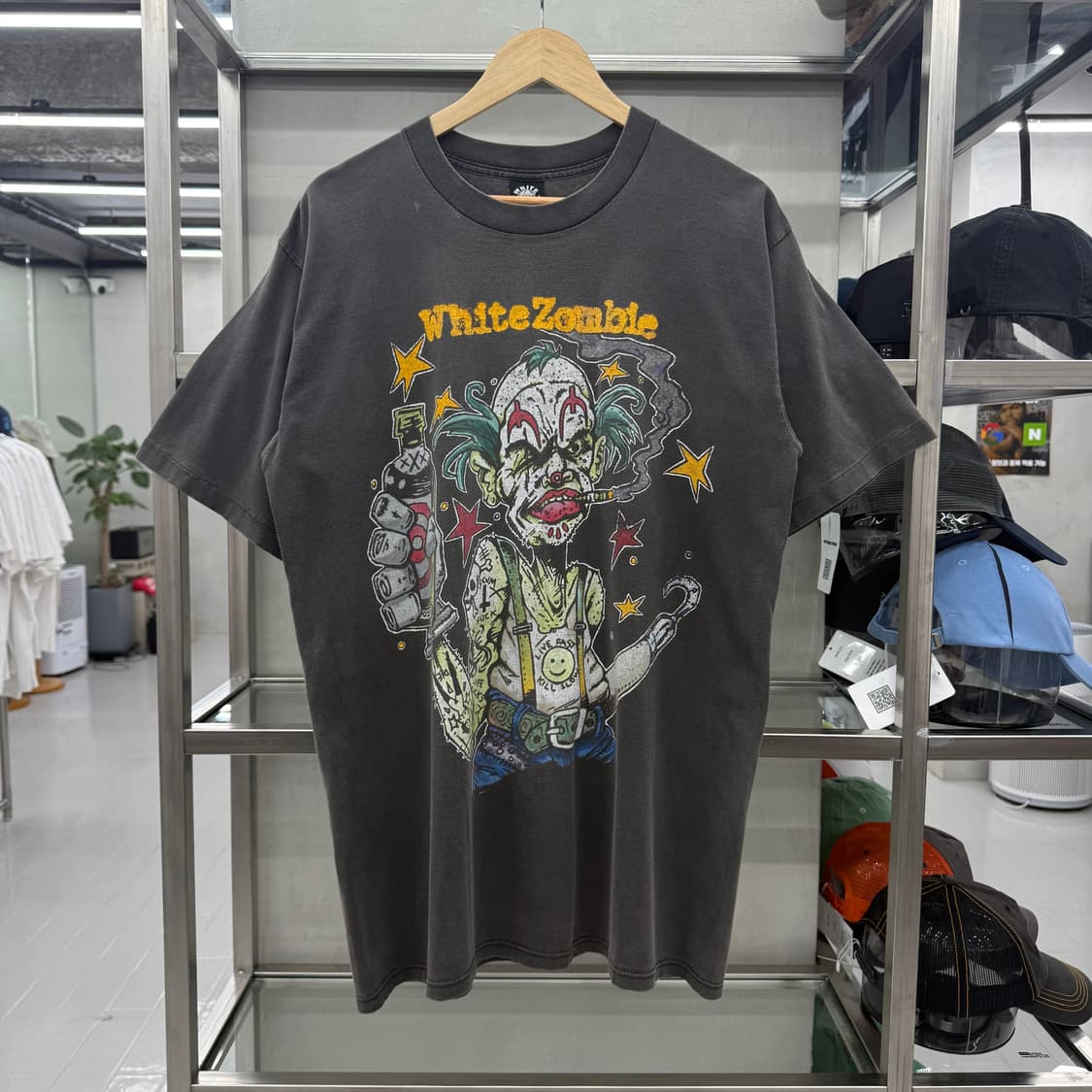 White Zombie 화이트좀비 빈티지 워싱 반팔 티셔츠 상품이미지5