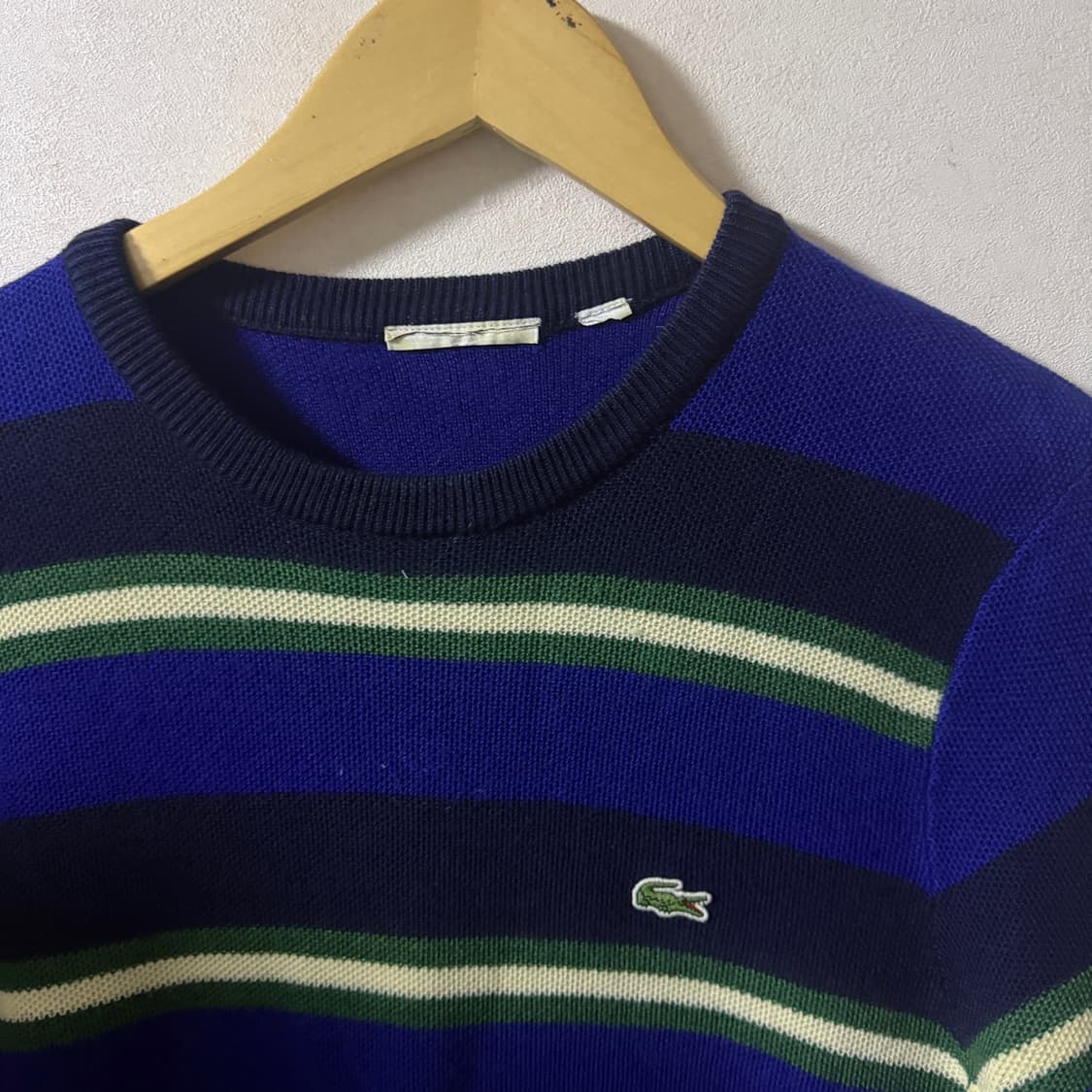 라코스테 남성 스트라이프 라운드 니트 4 (남성 95정도) 상품이미지5