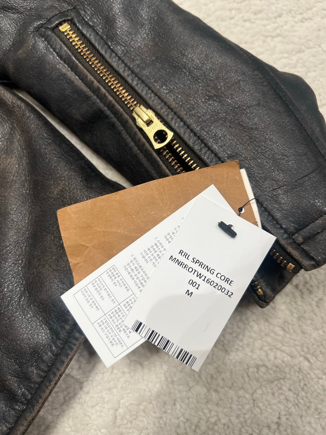 더블알엘 모토 레더 자켓 상품이미지5