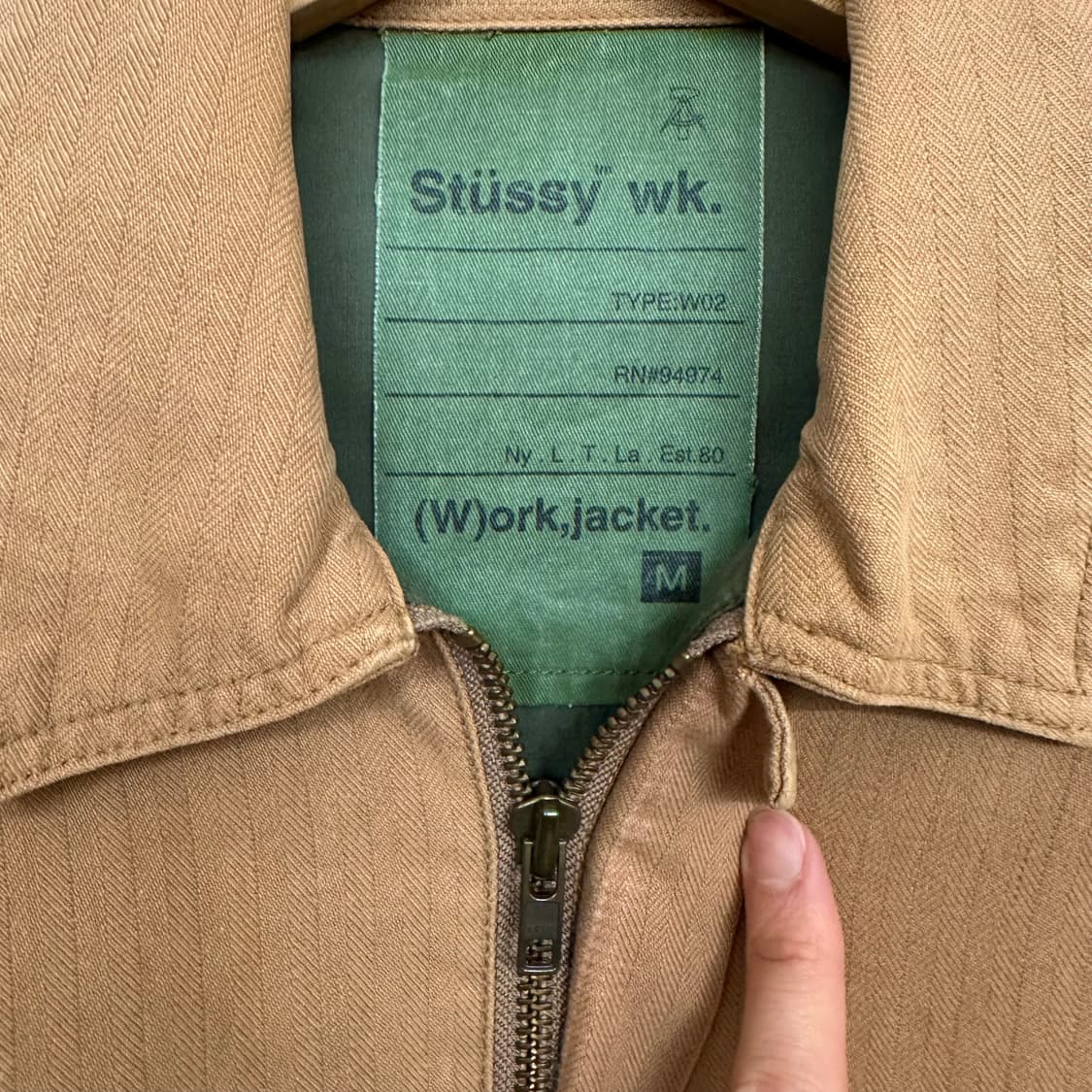 00‘s 스투시 헤링본 트윌 워크자켓 상품이미지5