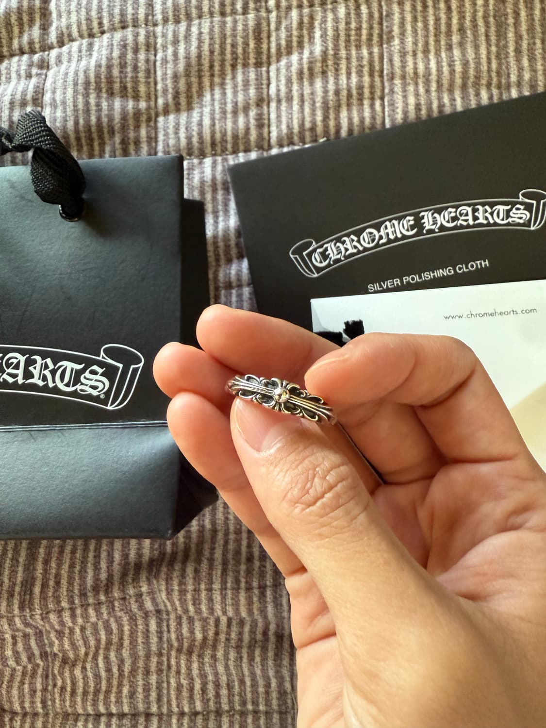 새상품 크롬하츠 베이비플로랄링 us10 상품이미지1