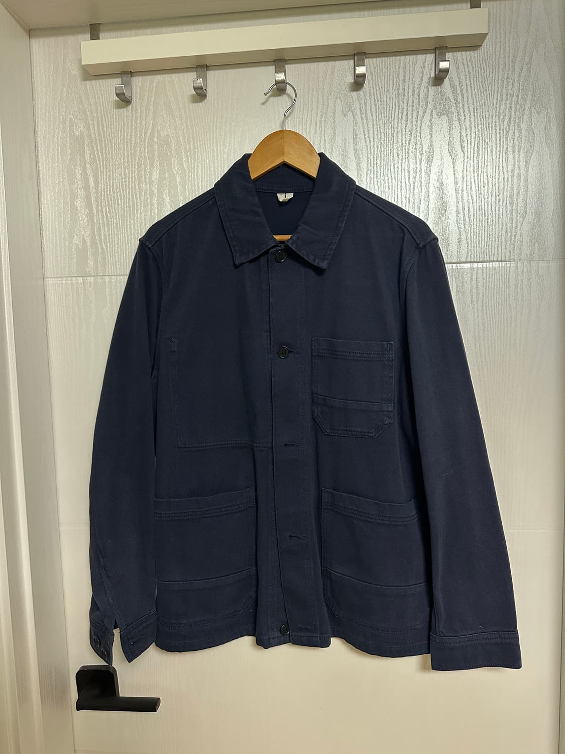 아르켓 워시드 트윌 워크자켓 네이비 상품이미지1