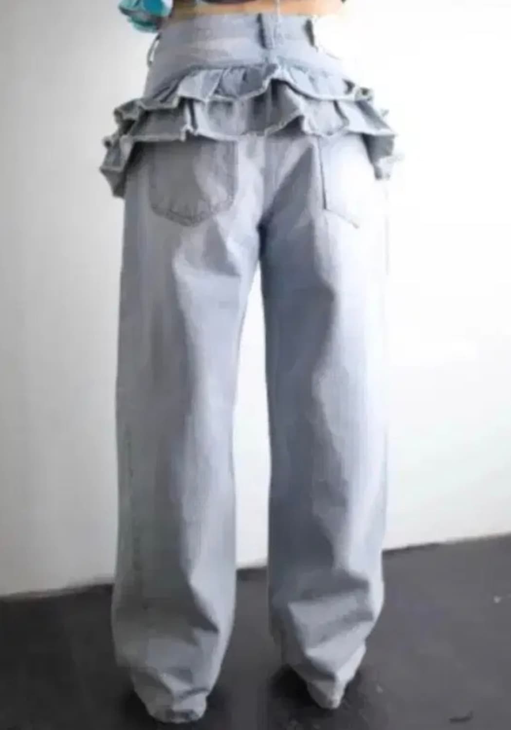 ulika 울리카 플리츠팬츠 연청m 새상품 상품이미지1