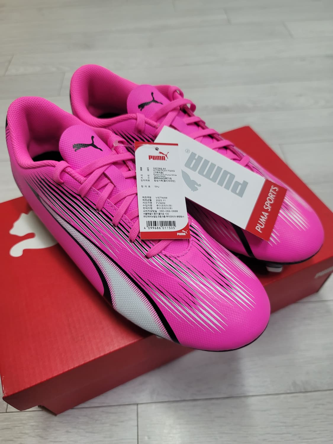 (265)푸마 축구화 울트라 플레이 FG/AG[대전 직거래도 가능] 상품이미지10