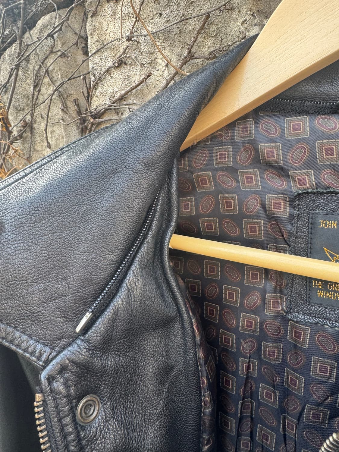 90s wd 고트스킨 빈티지 국내생산 염소가죽 레더 가죽 자켓 상품이미지5