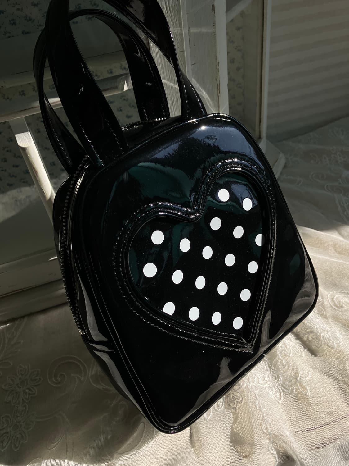 꼼데가르송걸 도트하트 토트백 상품이미지2