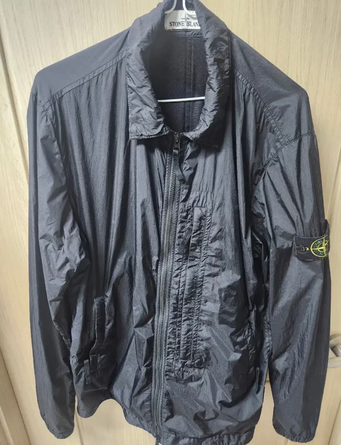 [M] 스톤아일랜드  크링클랩스 오버셔츠자켓 블랙 10123 상품이미지1