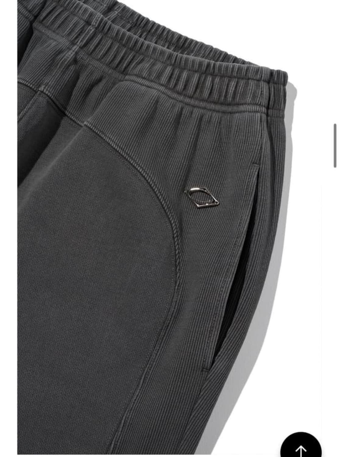 미스치프 롬버스 피그먼트 스웨트팬츠 워시드 차콜 상품이미지1