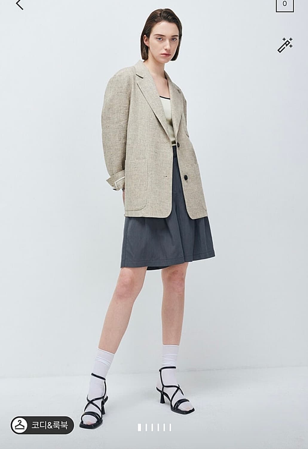 여) 시스템 오버 린넨자켓  상품이미지10