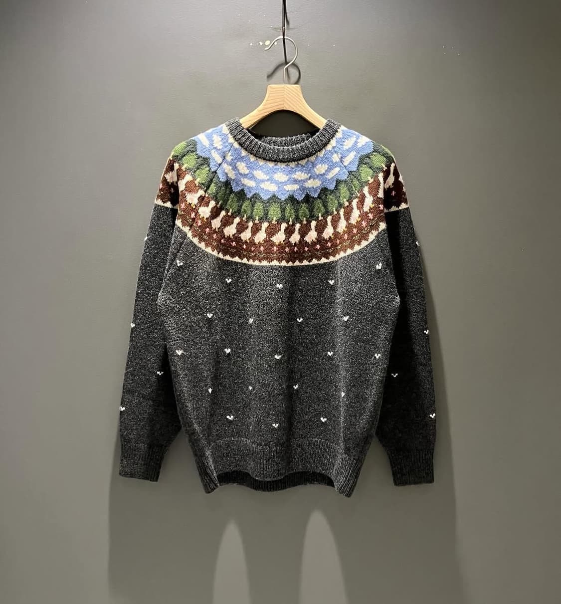 언라이클리 페어 아일 덕 니트 스웨터 상품이미지1