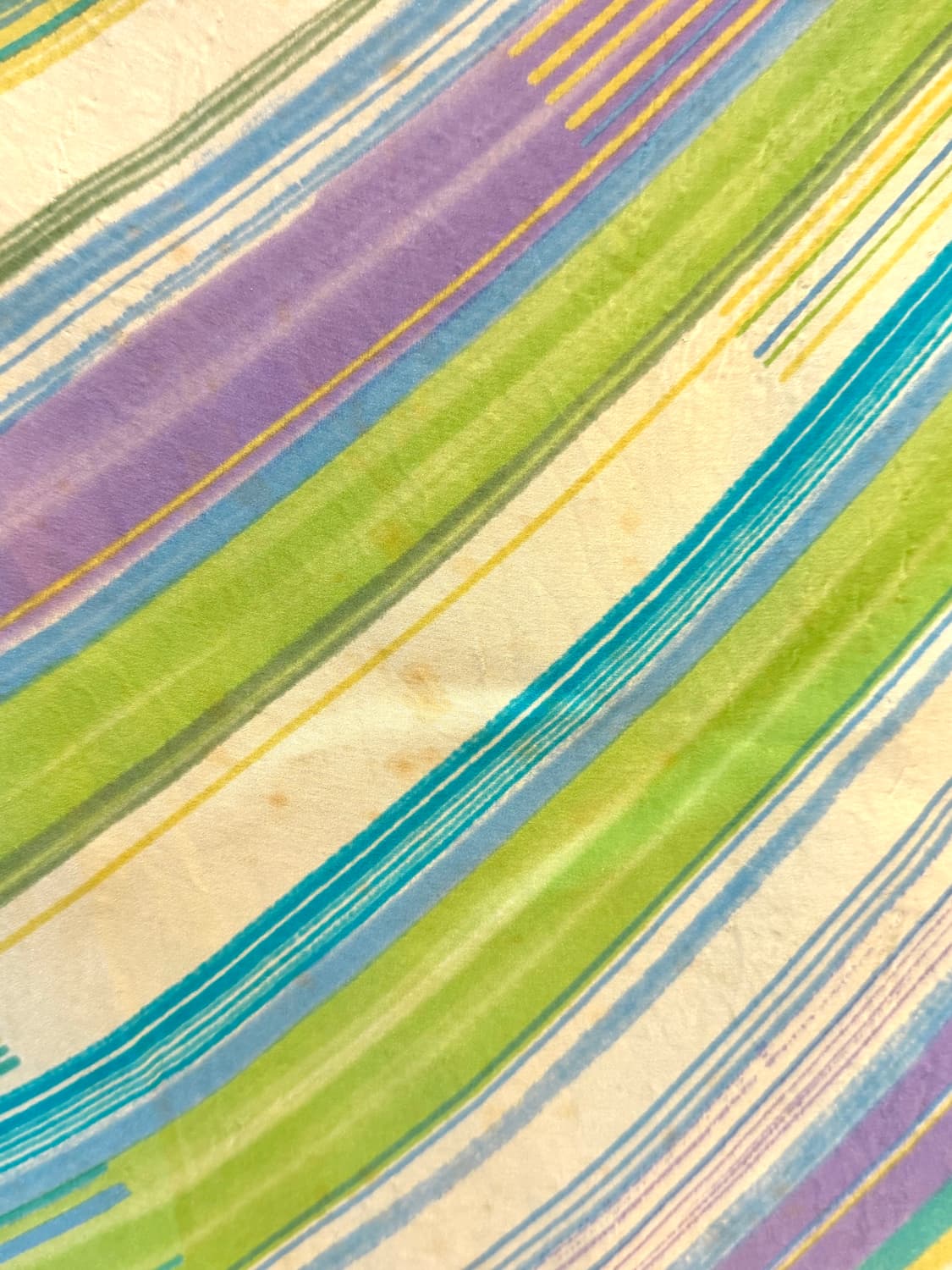 빈티지 에스닉 그린 스트라이프 스카프 상품이미지9