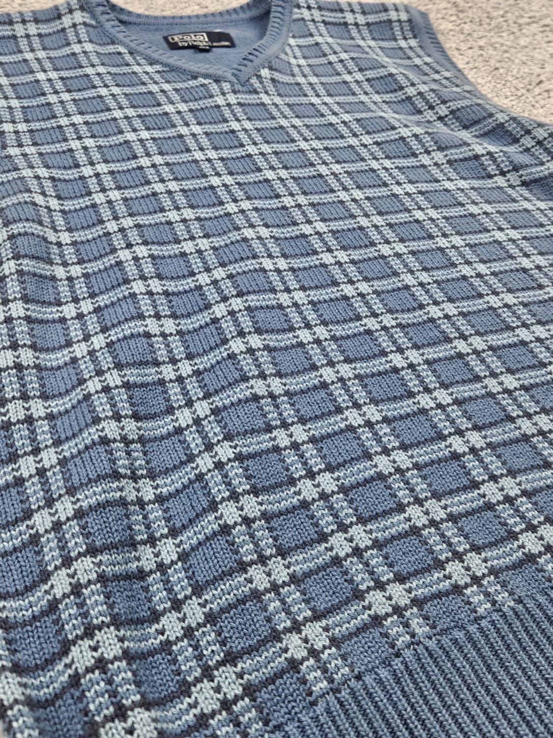 폴로랄프로렌 체크패턴 코튼 니트 베스트 (170[M~L])/ 10495 상품이미지10